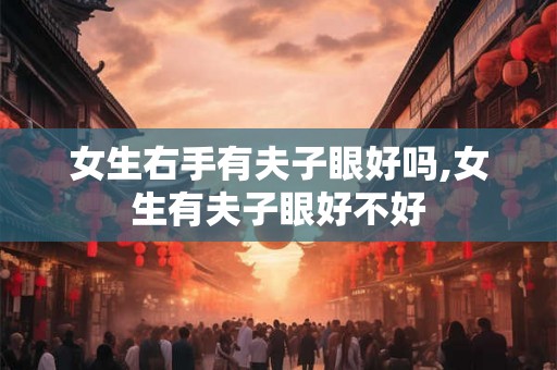 女生右手有夫子眼好吗,女生有夫子眼好不好