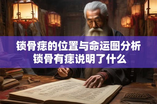 锁骨痣的位置与命运图分析 锁骨有痣说明了什么
