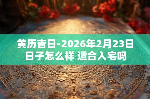 黄历吉日-2026年2月23日日子怎么样 适合入宅吗 黄历吉日-2026年2月23日日子怎么样 适合入宅吗