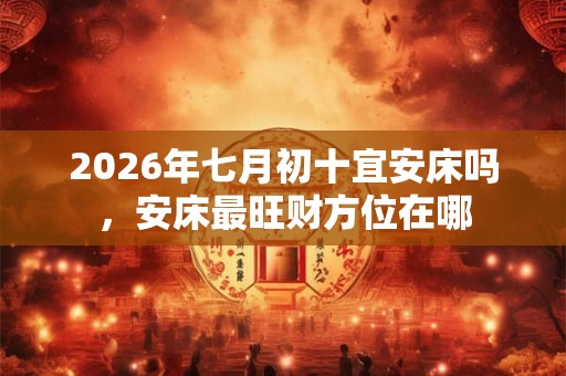 2026年七月初十宜安床吗,安床最旺财方位在哪 2026年七月初十宜安床吗,安床最旺财方位在哪