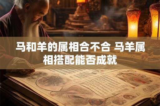 马和羊的属相合不合 马羊属相搭配能否成就