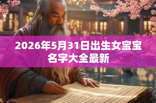 2026年5月31日出生女宝宝名字大全最新