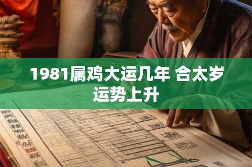 1981属鸡大运几年 合太岁运势上升 1981属鸡大运几年 合太岁运势上升