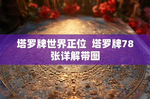 塔罗牌世界正位  塔罗牌78张详解带图