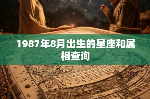 1987年8月出生的星座和属相查询