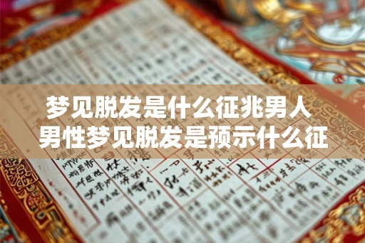 梦见脱发是什么征兆男人 男性梦见脱发是预示什么征兆 梦见脱发是什么征兆男人 男性梦见脱发是预示什么征兆