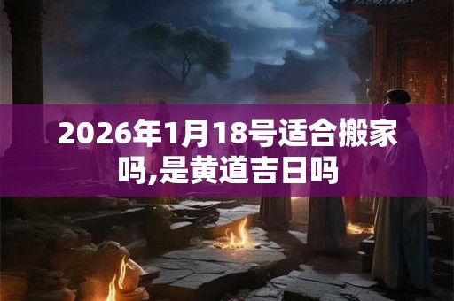 2026年1月18号适合搬家吗,是黄道吉日吗