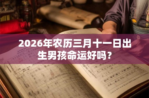 2026年农历三月十一日出生男孩命运好吗？