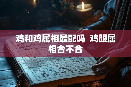鸡和鸡属相最配吗  鸡跟属相合不合