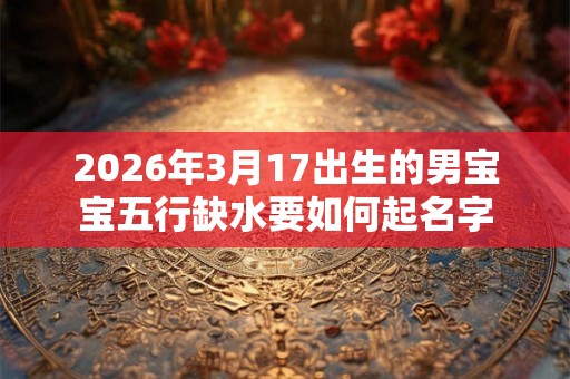 2026年3月17出生的男宝宝五行缺水要如何起名字