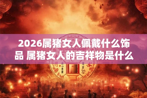 2026属猪女人佩戴什么饰品 属猪女人的吉祥物是什么