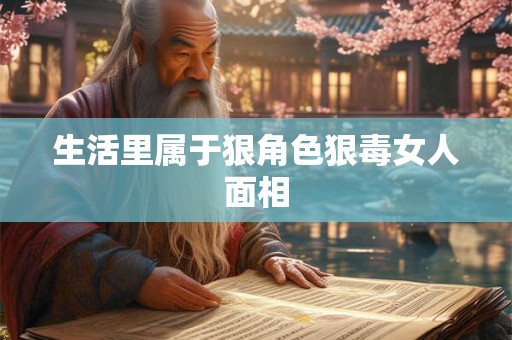 生活里属于狠角色狠毒女人面相