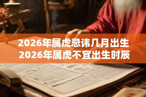 2026年属虎忌讳几月出生 2026年属虎不宜出生时辰