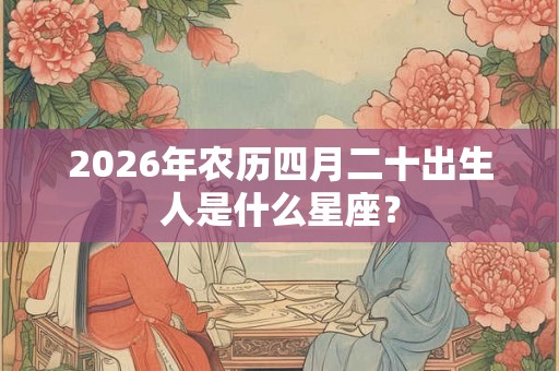 2026年农历四月二十出生人是什么星座？