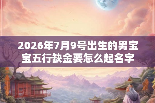 2026年7月9号出生的男宝宝五行缺金要怎么起名字