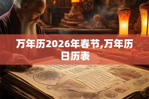 万年历2026年春节,万年历日历表