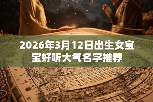 2026年3月12日出生女宝宝好听大气名字推荐 2026年3月12日出生女宝宝好听大气名字推荐