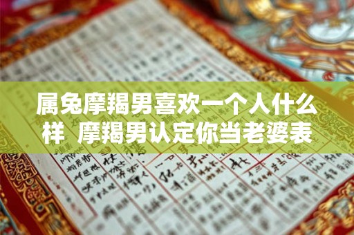 属兔摩羯男喜欢一个人什么样  摩羯男认定你当老婆表现