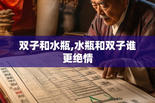 双子和水瓶,水瓶和双子谁更绝情