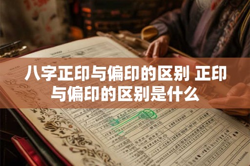 八字正印与偏印的区别 正印与偏印的区别是什么 八字正印与偏印的区别 正印与偏印的区别是什么