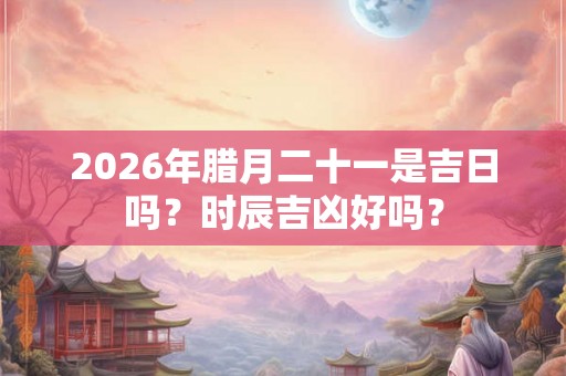 2026年腊月二十一是吉日吗？时辰吉凶好吗？