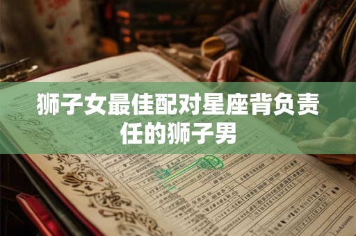 狮子女最佳配对星座背负责任的狮子男