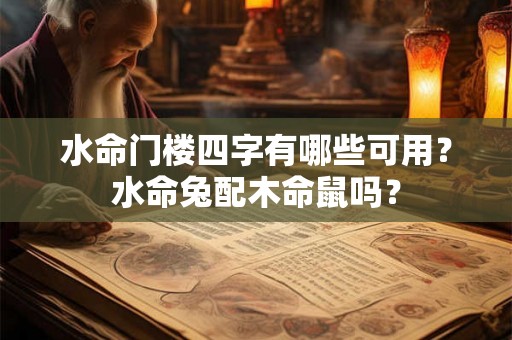 水命门楼四字有哪些可用？水命兔配木命鼠吗？