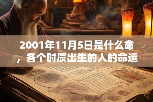 2001年11月5日是什么命，各个时辰出生的人的命运