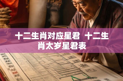 十二生肖对应星君 十二生肖太岁星君表 十二生肖对应星君 十二生肖太岁星君表