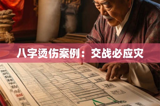 八字烫伤案例：交战必应灾