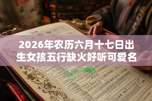 2026年农历六月十七日出生女孩五行缺火好听可爱名字推荐 2026年农历六月十七日出生女孩五行缺火好听可爱名字推荐