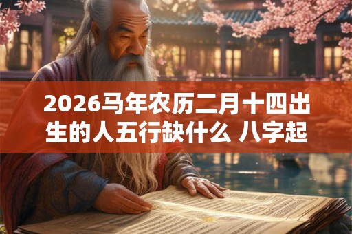 2026马年农历二月十四出生的人五行缺什么 八字起名合集