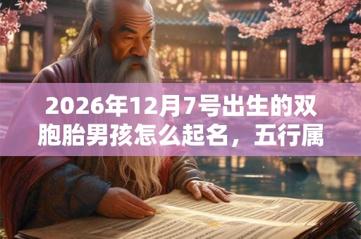 2026年12月7号出生的双胞胎男孩怎么起名,五行属什么 2026年12月7号出生的双胞胎男孩怎么起名,五行属什么