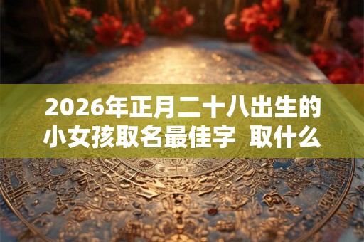 2026年正月二十八出生的小女孩取名最佳字  取什么名字好