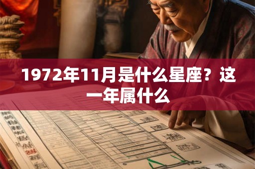 1972年11月是什么星座？这一年属什么