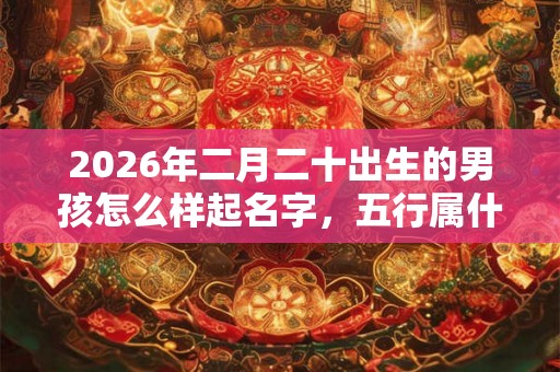 2026年二月二十出生的男孩怎么样起名字，五行属什么