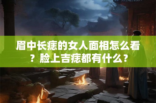 眉中长痣的女人面相怎么看?脸上吉痣都有什么? 眉中长痣的女人面相怎么看?脸上吉痣都有什么?