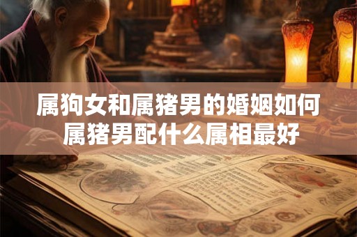 属狗女和属猪男的婚姻如何 属猪男配什么属相最好