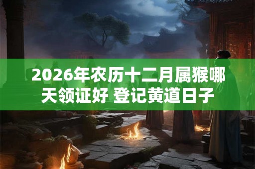 2026年农历十二月属猴哪天领证好 登记黄道日子 2026年农历十二月属猴哪天领证好 登记黄道日子