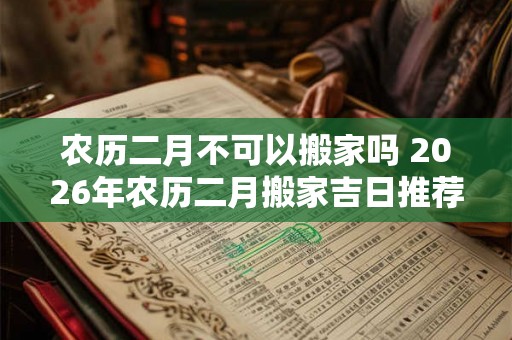 农历二月不可以搬家吗 2026年农历二月搬家吉日推荐 农历二月不可以搬家吗 2026年农历二月搬家吉日推荐