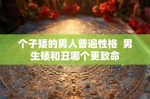 个子矮的男人普遍性格 男生矮和丑哪个更致命 个子矮的男人普遍性格 男生矮和丑哪个更致命