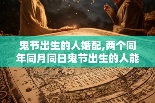 鬼节出生的人婚配,两个同年同月同日鬼节出生的人能结婚吗