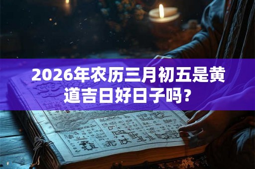 2026年农历三月初五是黄道吉日好日子吗？