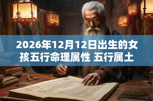 2026年12月12日出生的女孩五行命理属性 五行属土姻缘好