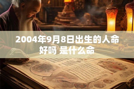 2004年9月8日出生的人命好吗 是什么命