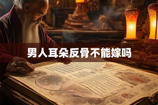 男人耳朵反骨不能嫁吗
