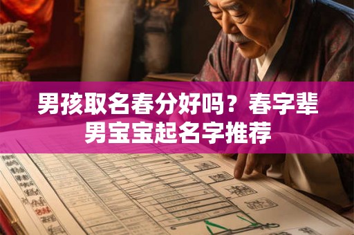 男孩取名春分好吗？春字辈男宝宝起名字推荐