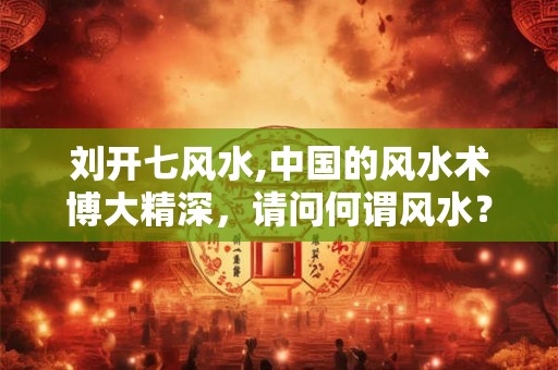 刘开七风水,中国的风水术博大精深，请问何谓风水？