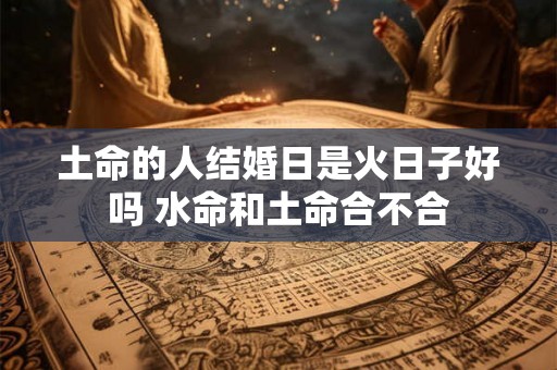 土命的人结婚日是火日子好吗 水命和土命合不合