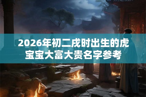 2026年初二戌时出生的虎宝宝大富大贵名字参考